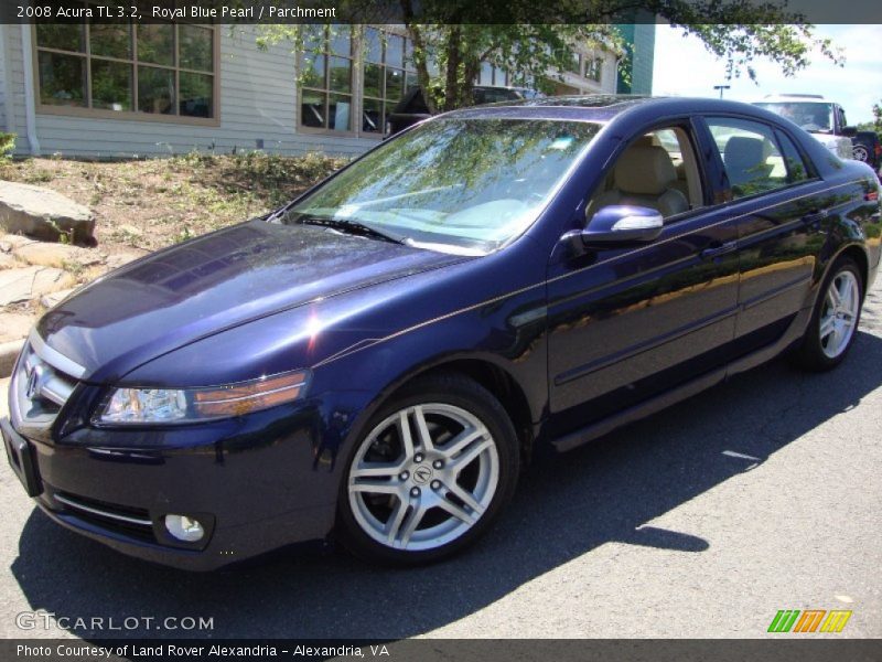 Royal Blue Pearl / Parchment 2008 Acura TL 3.2