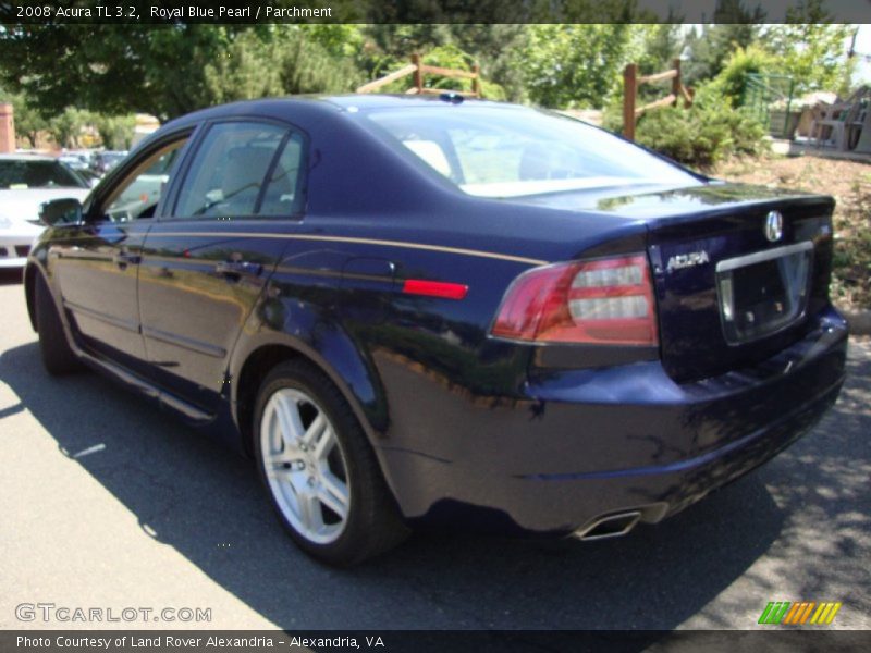 Royal Blue Pearl / Parchment 2008 Acura TL 3.2