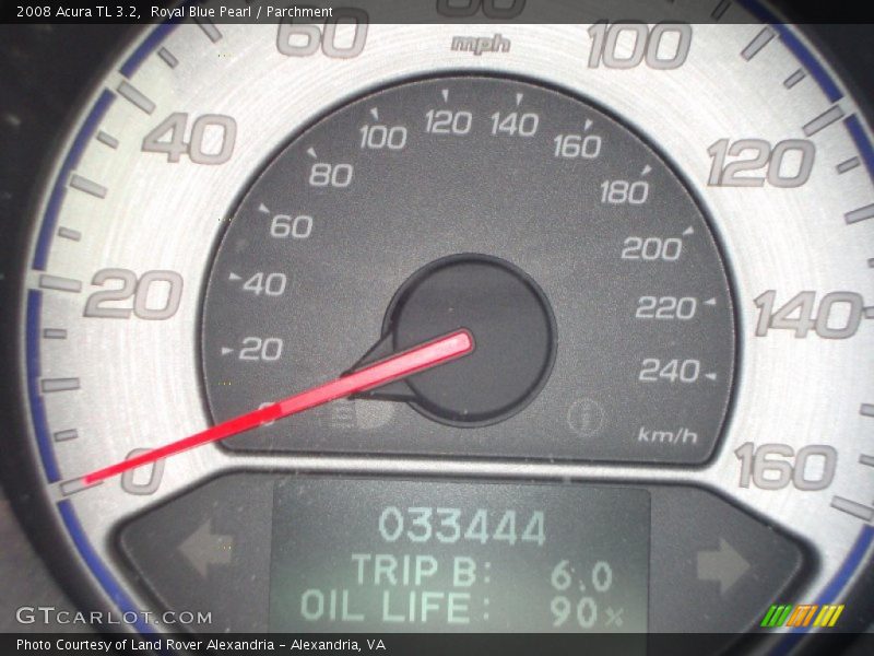 Royal Blue Pearl / Parchment 2008 Acura TL 3.2