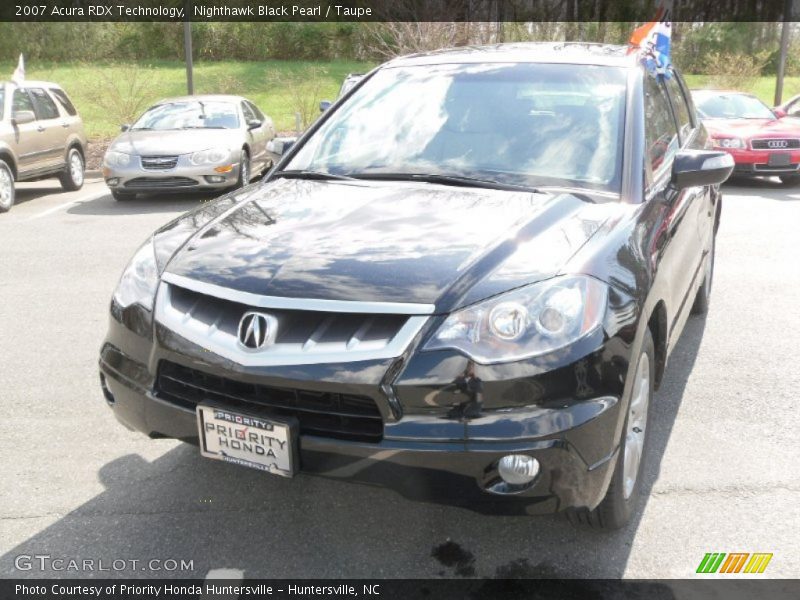Nighthawk Black Pearl / Taupe 2007 Acura RDX Technology