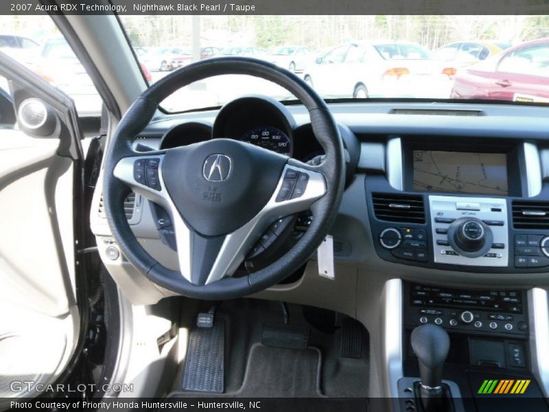 Nighthawk Black Pearl / Taupe 2007 Acura RDX Technology