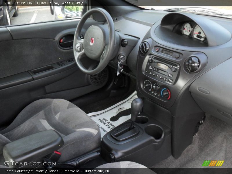  2003 ION 3 Quad Coupe Gray Interior