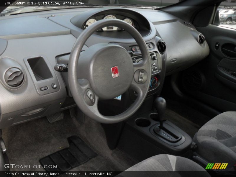  2003 ION 3 Quad Coupe Gray Interior