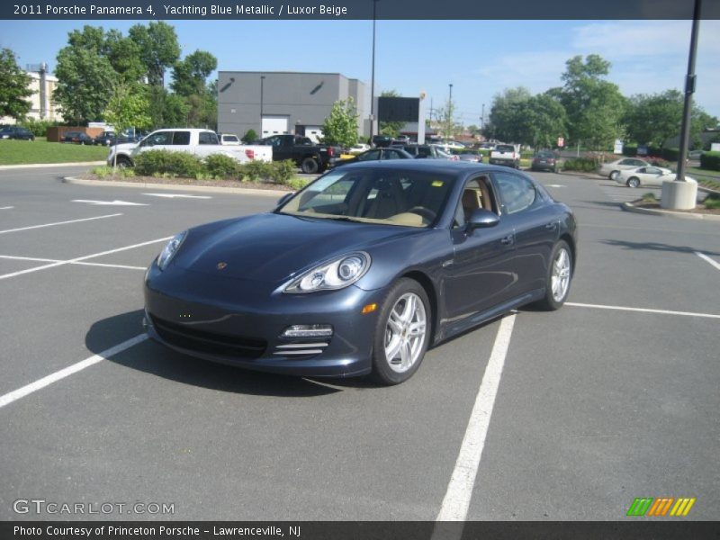 Yachting Blue Metallic / Luxor Beige 2011 Porsche Panamera 4