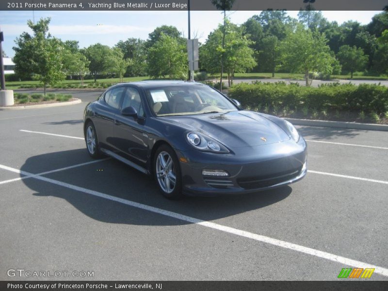 Yachting Blue Metallic / Luxor Beige 2011 Porsche Panamera 4