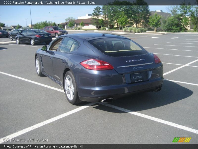 Yachting Blue Metallic / Luxor Beige 2011 Porsche Panamera 4