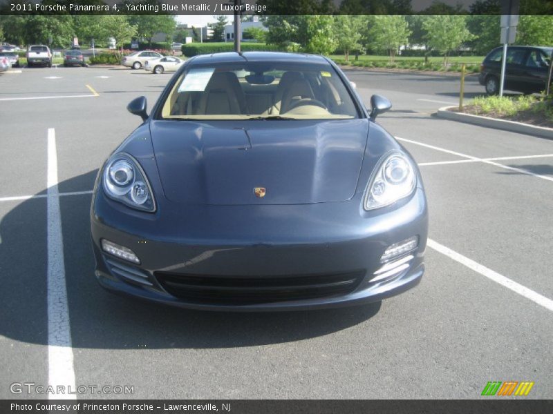 Yachting Blue Metallic / Luxor Beige 2011 Porsche Panamera 4