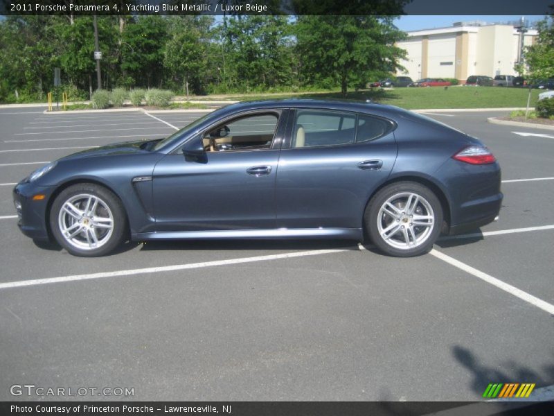 Yachting Blue Metallic / Luxor Beige 2011 Porsche Panamera 4