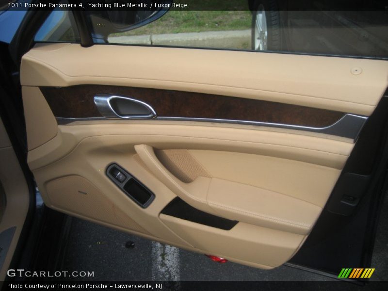 Yachting Blue Metallic / Luxor Beige 2011 Porsche Panamera 4