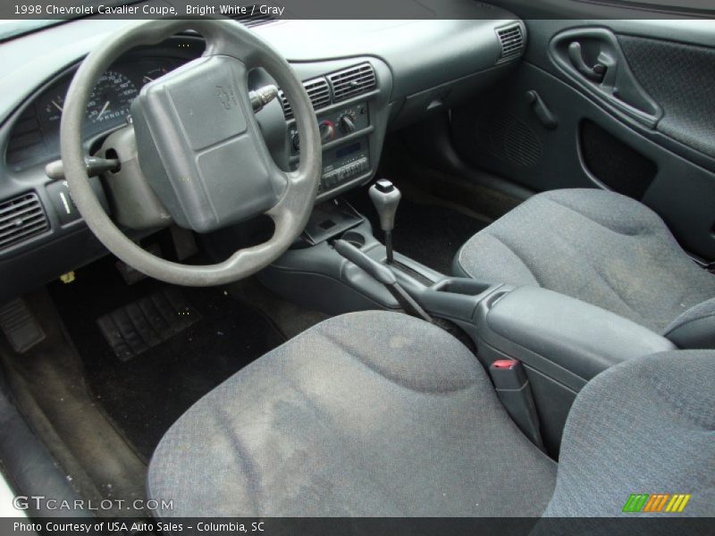 Gray Interior - 1998 Cavalier Coupe 
