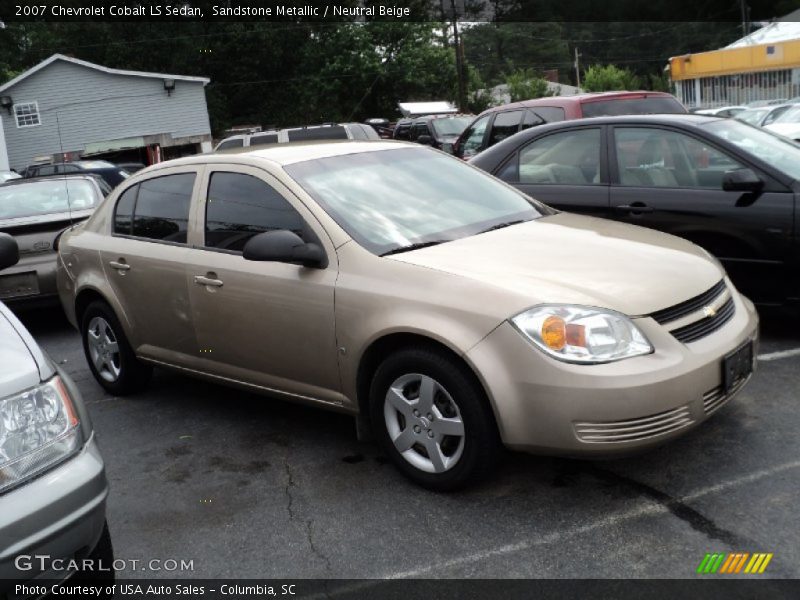 Sandstone Metallic / Neutral Beige 2007 Chevrolet Cobalt LS Sedan