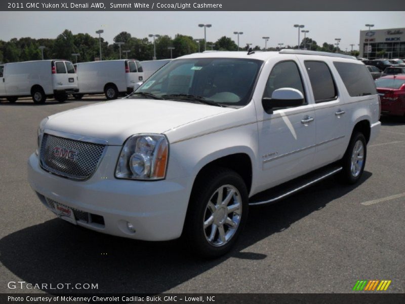 Summit White / Cocoa/Light Cashmere 2011 GMC Yukon XL Denali AWD