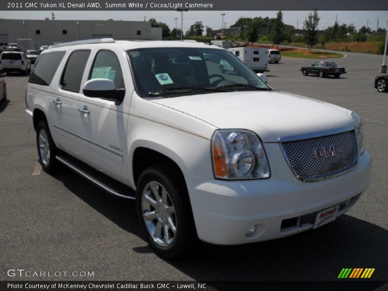Summit White / Cocoa/Light Cashmere 2011 GMC Yukon XL Denali AWD
