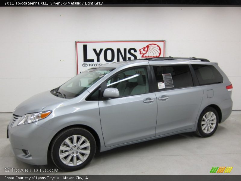 Silver Sky Metallic / Light Gray 2011 Toyota Sienna XLE