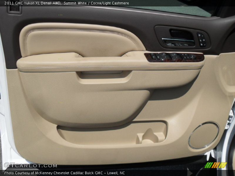 Summit White / Cocoa/Light Cashmere 2011 GMC Yukon XL Denali AWD
