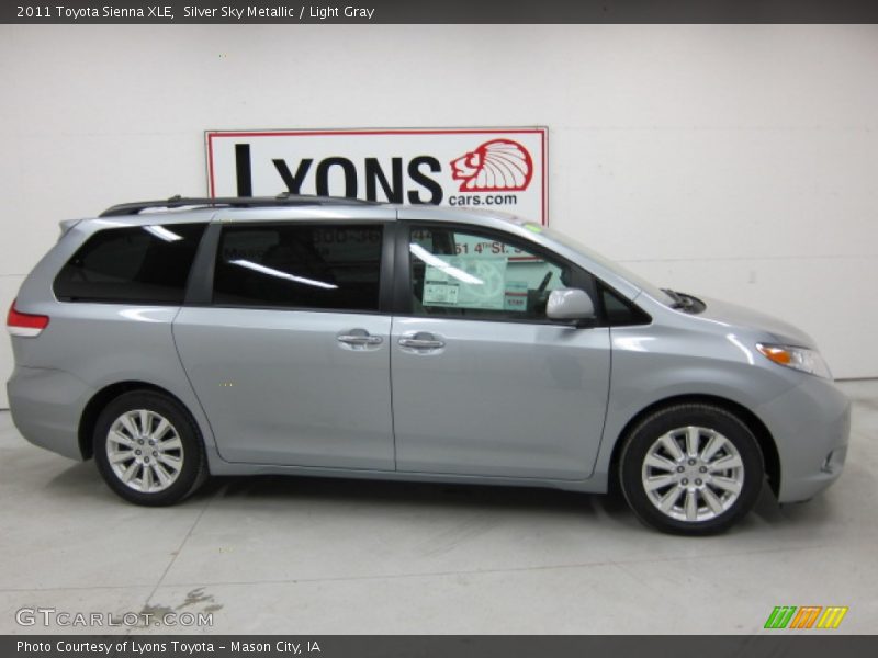 Silver Sky Metallic / Light Gray 2011 Toyota Sienna XLE