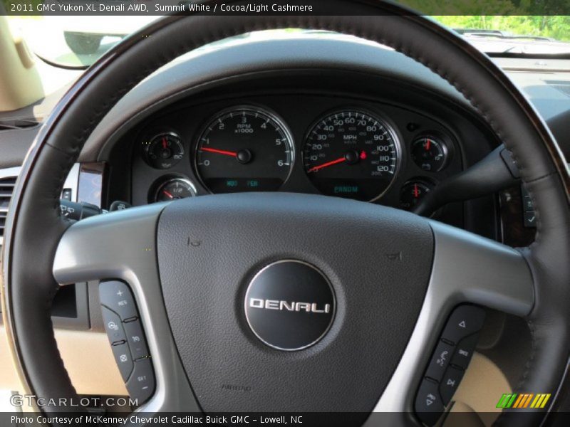 Summit White / Cocoa/Light Cashmere 2011 GMC Yukon XL Denali AWD