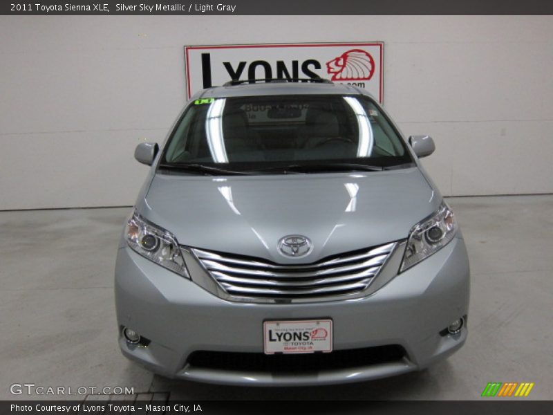 Silver Sky Metallic / Light Gray 2011 Toyota Sienna XLE