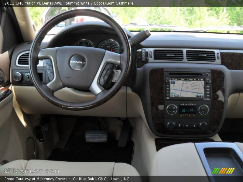 Summit White / Cocoa/Light Cashmere 2011 GMC Yukon XL Denali AWD