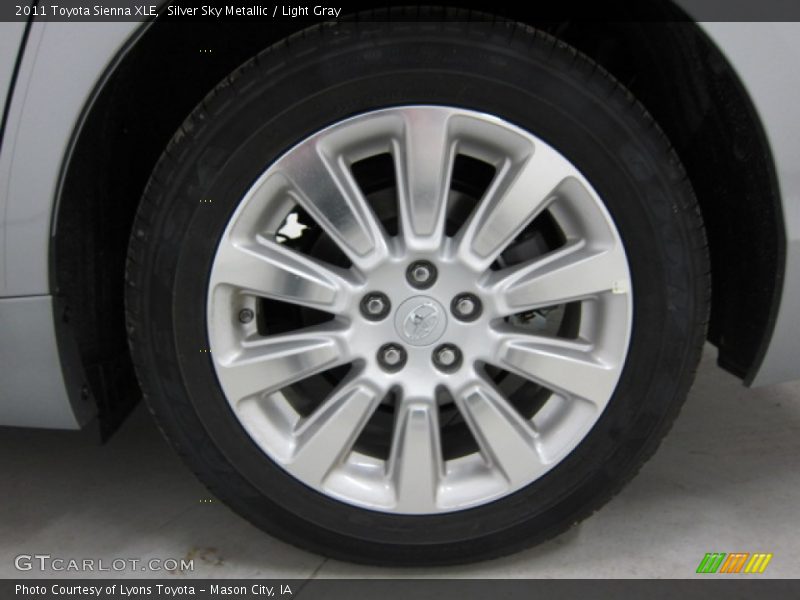 Silver Sky Metallic / Light Gray 2011 Toyota Sienna XLE
