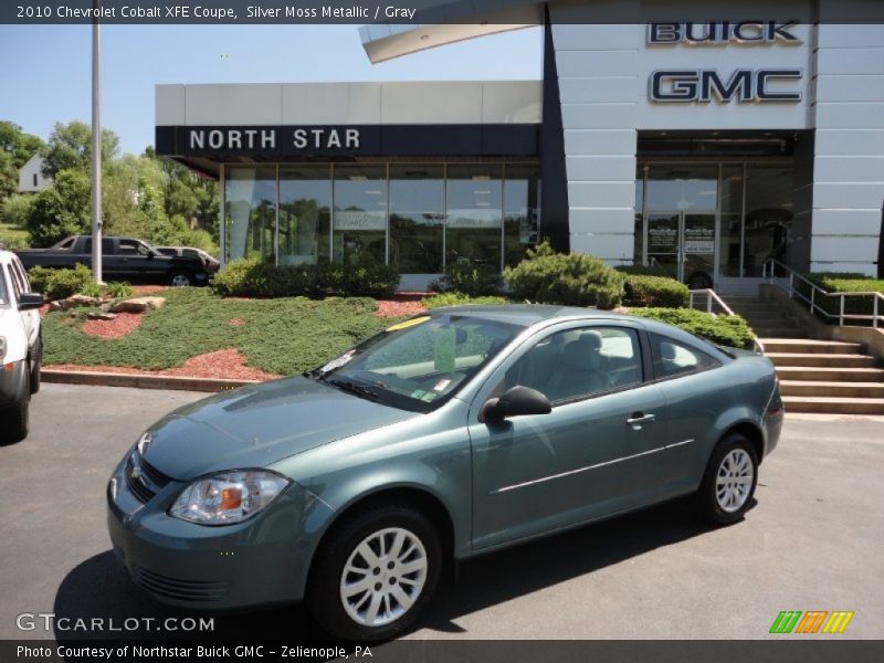 Silver Moss Metallic / Gray 2010 Chevrolet Cobalt XFE Coupe