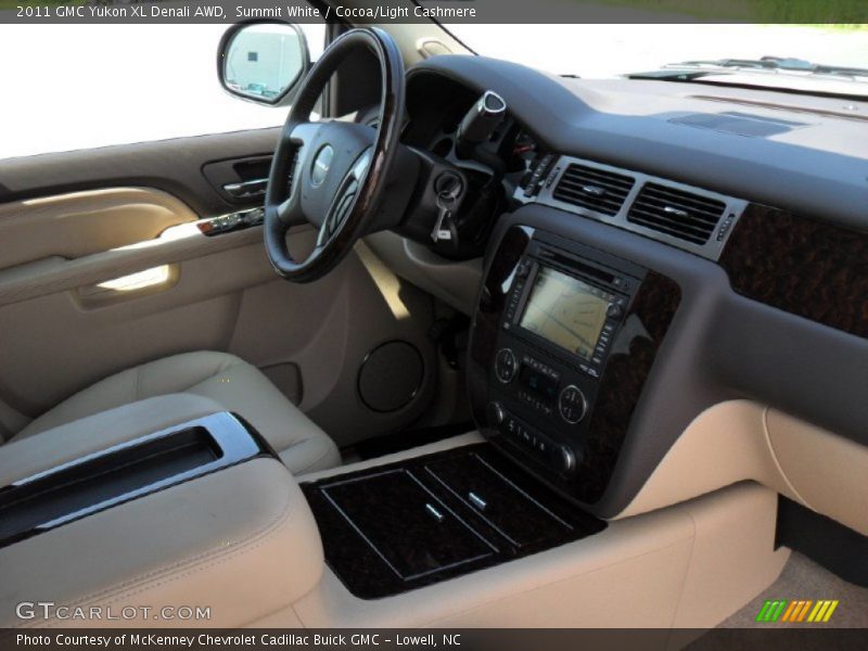 Summit White / Cocoa/Light Cashmere 2011 GMC Yukon XL Denali AWD