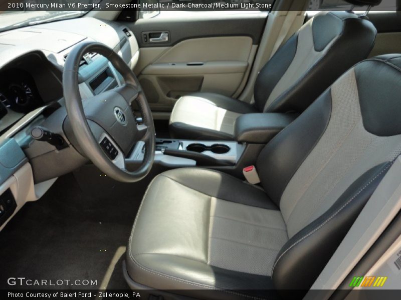 Smokestone Metallic / Dark Charcoal/Medium Light Stone 2010 Mercury Milan V6 Premier