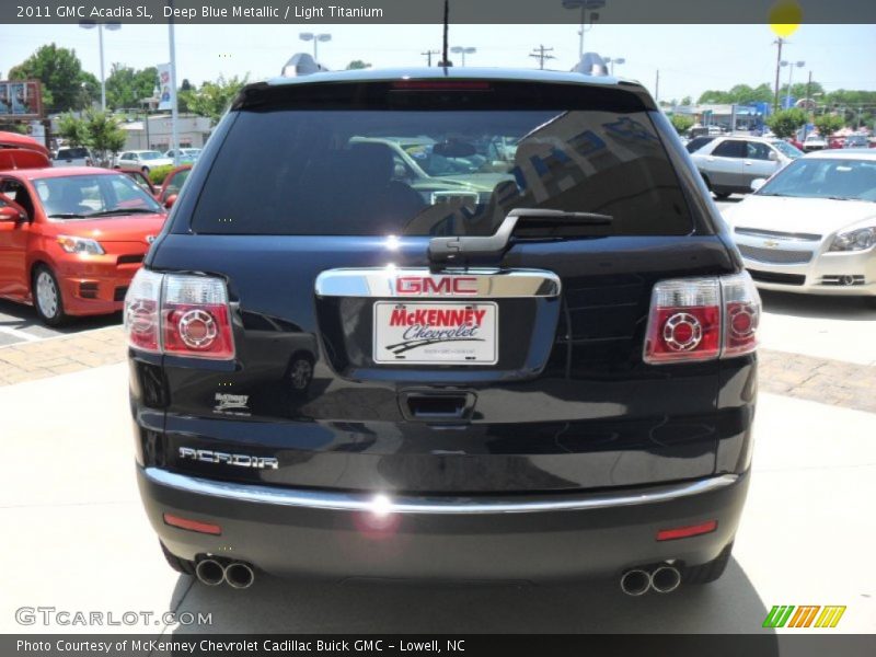 Deep Blue Metallic / Light Titanium 2011 GMC Acadia SL