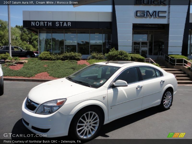 Cream White / Morocco Brown 2007 Saturn Aura XR
