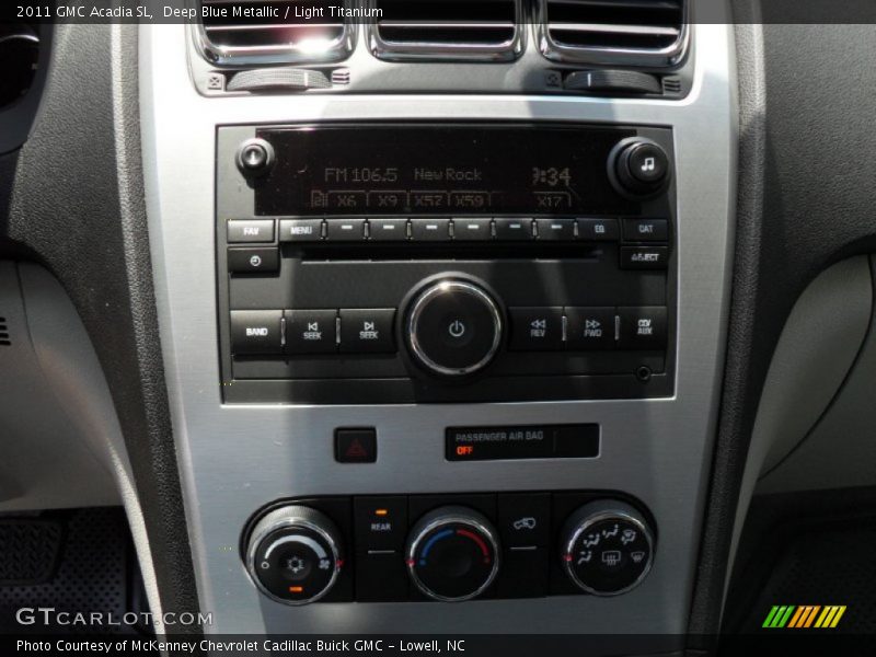 Deep Blue Metallic / Light Titanium 2011 GMC Acadia SL