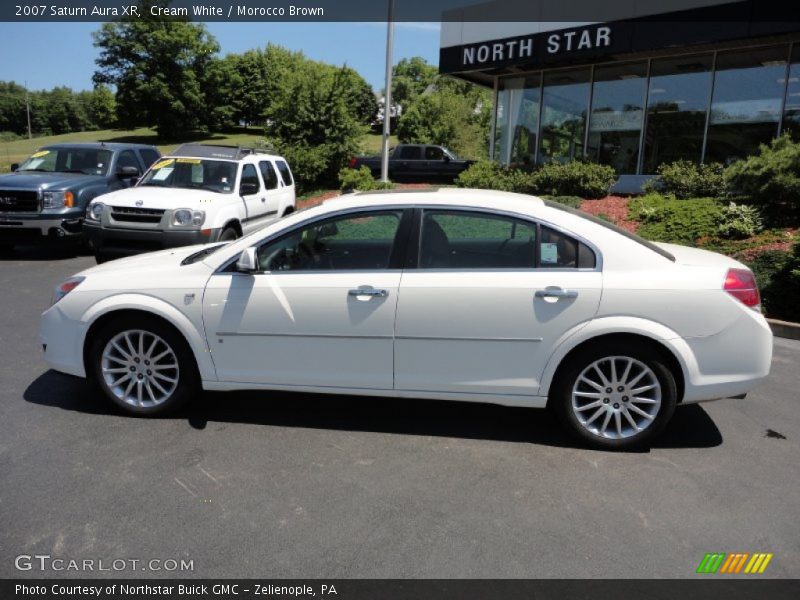 Cream White / Morocco Brown 2007 Saturn Aura XR