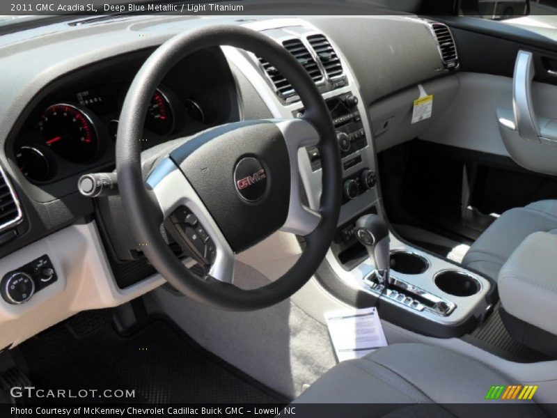 Deep Blue Metallic / Light Titanium 2011 GMC Acadia SL