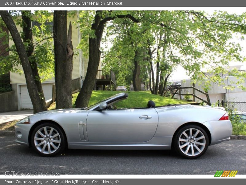 Liquid Silver Metallic / Charcoal 2007 Jaguar XK XK8 Convertible