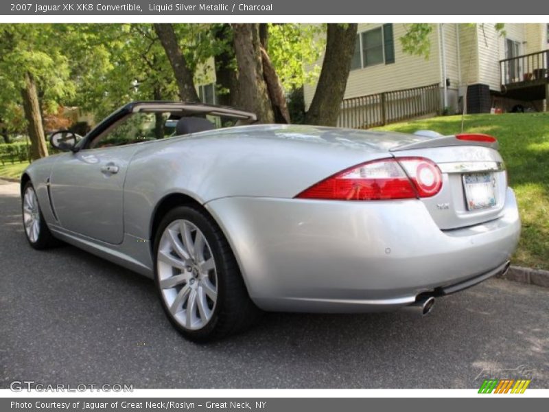 Liquid Silver Metallic / Charcoal 2007 Jaguar XK XK8 Convertible