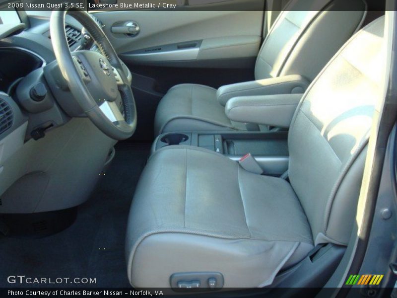 Lakeshore Blue Metallic / Gray 2008 Nissan Quest 3.5 SE