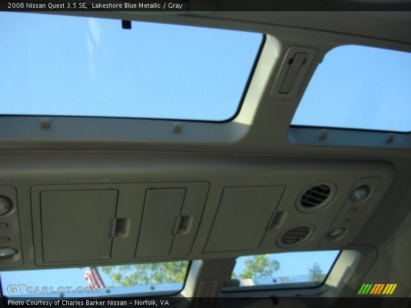 Lakeshore Blue Metallic / Gray 2008 Nissan Quest 3.5 SE