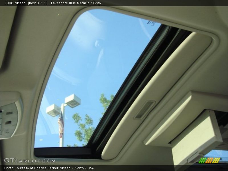 Lakeshore Blue Metallic / Gray 2008 Nissan Quest 3.5 SE