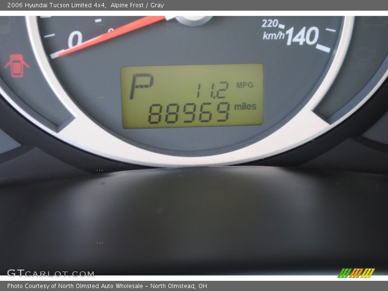 Alpine Frost / Gray 2006 Hyundai Tucson Limited 4x4