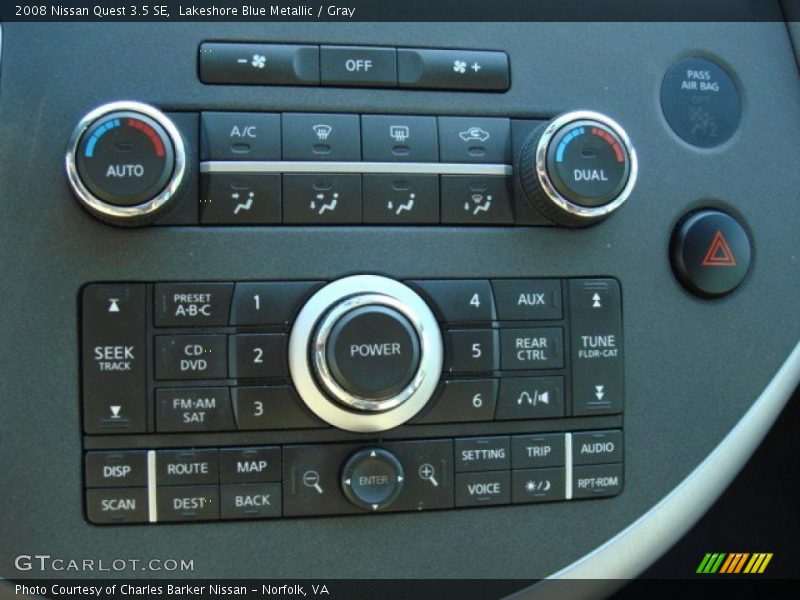 Lakeshore Blue Metallic / Gray 2008 Nissan Quest 3.5 SE