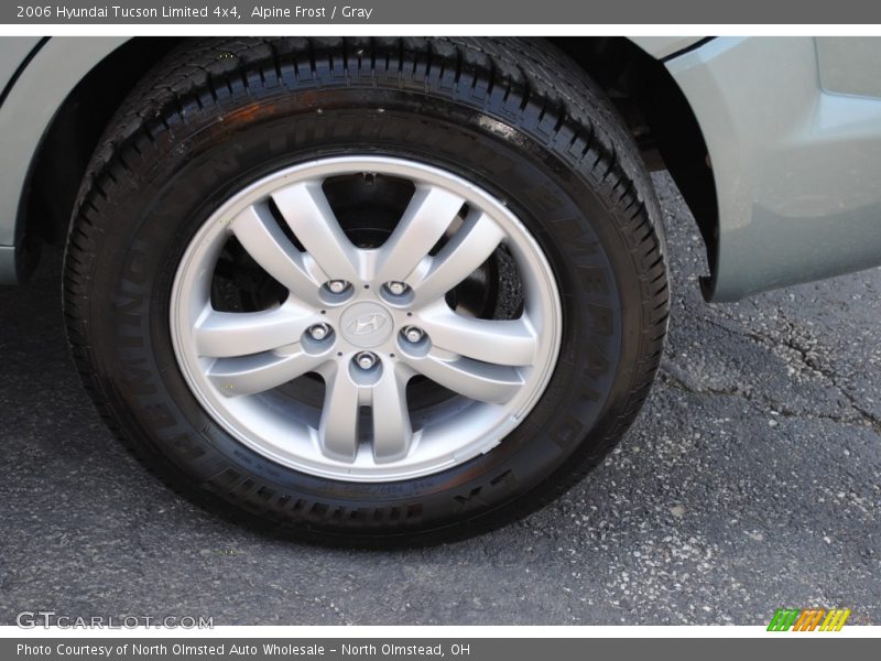 Alpine Frost / Gray 2006 Hyundai Tucson Limited 4x4