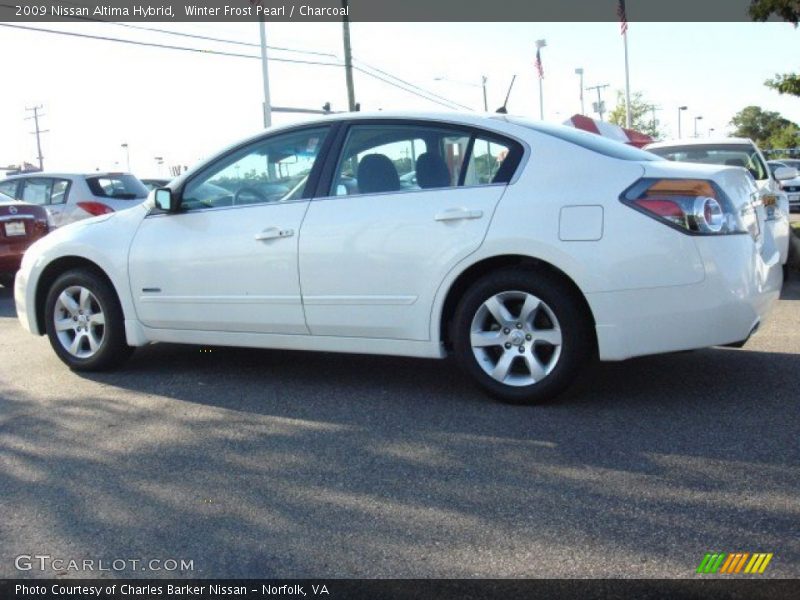 Winter Frost Pearl / Charcoal 2009 Nissan Altima Hybrid