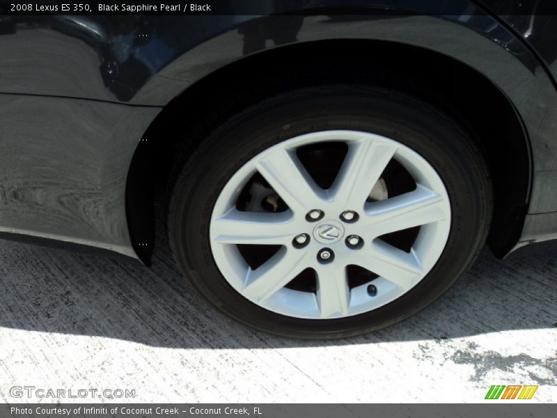 Black Sapphire Pearl / Black 2008 Lexus ES 350