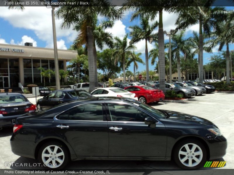 Black Sapphire Pearl / Black 2008 Lexus ES 350