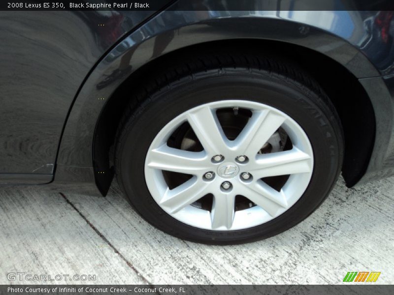 Black Sapphire Pearl / Black 2008 Lexus ES 350