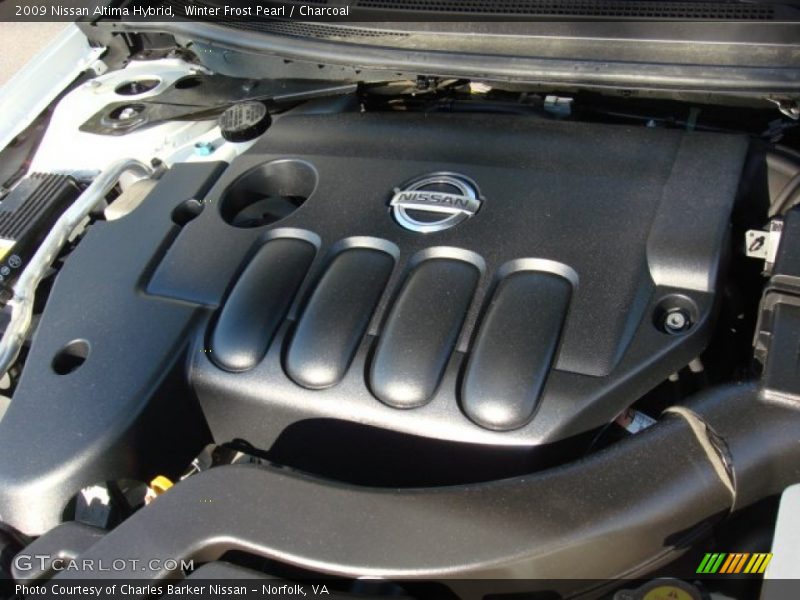 Winter Frost Pearl / Charcoal 2009 Nissan Altima Hybrid