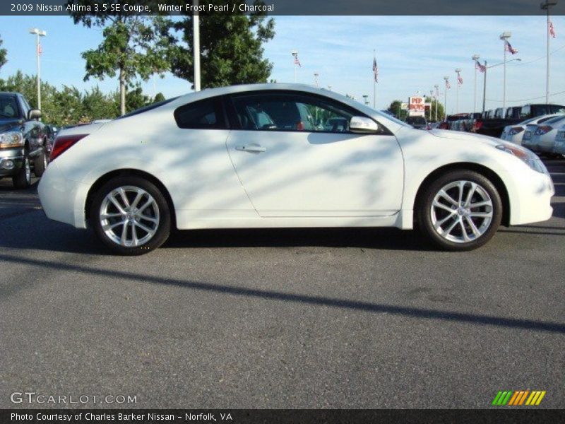 Winter Frost Pearl / Charcoal 2009 Nissan Altima 3.5 SE Coupe