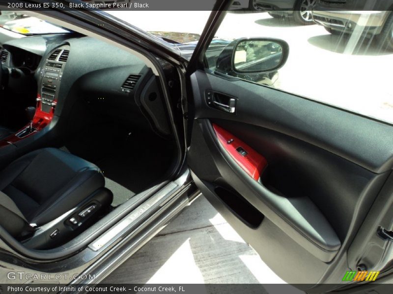 Black Sapphire Pearl / Black 2008 Lexus ES 350