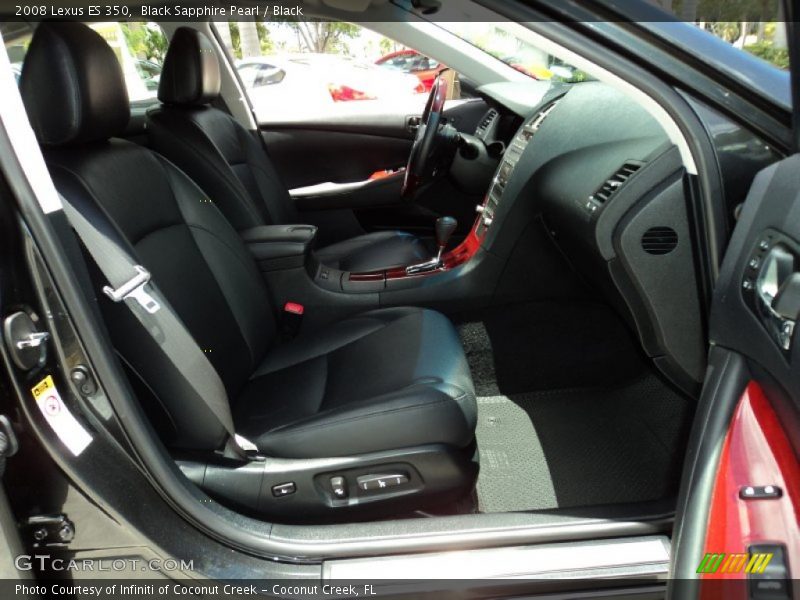 Black Sapphire Pearl / Black 2008 Lexus ES 350