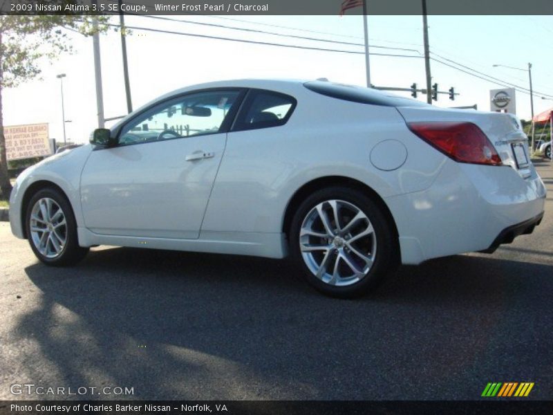 Winter Frost Pearl / Charcoal 2009 Nissan Altima 3.5 SE Coupe