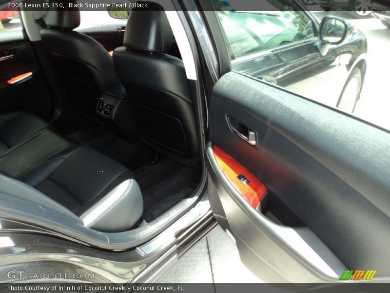 Black Sapphire Pearl / Black 2008 Lexus ES 350